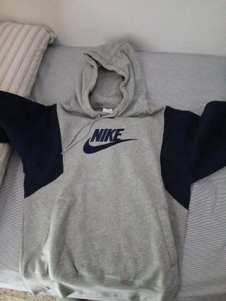 Conjunto chándal Nike gris y azul marino