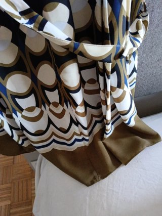 Falda retro multicolor talla única