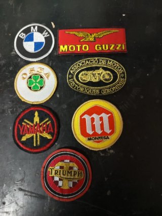 Lote de 7 Parches de Moto