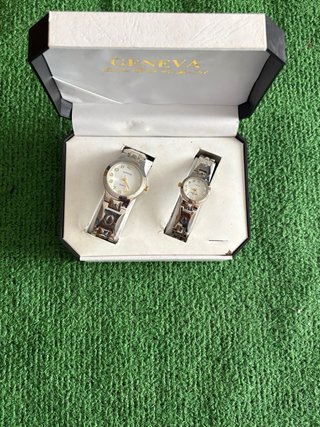 Set de Relojes Geneva Quartz His & Her