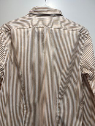 Camisa Xacus Talla 42 Rayas Beige/Marrón