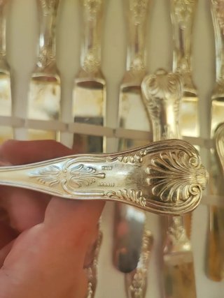 Cubertería Plata ARG800 Bañada 90 Piezas