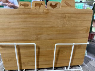 Tablas de madera con soporte