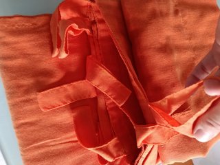 Cortinas Hometextile Naranja 2x145x250cm