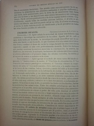 Libro antiguo.  Anuario de ciencias medicas