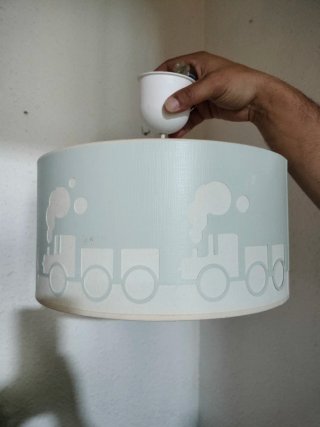 Lámpara infantil tren