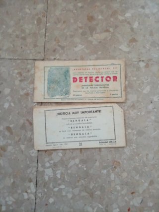 Dos tiras comics del año1959 y comic color antiguo