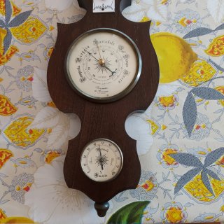 Termometro Barometro Vintage Legno