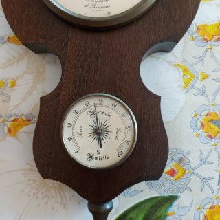 Termometro Barometro Vintage Legno