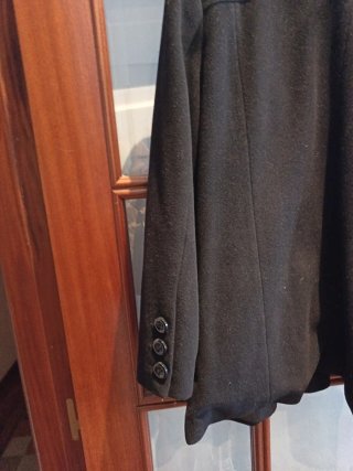 Chaquetón Negro Mujer
