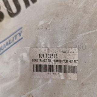 MOLDURA IZQUIERDA PARAGOLPES FORD TRANSIT NUEVO 107102514