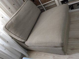 Sofá individual gris