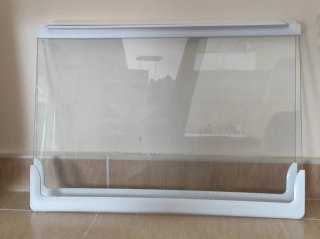 2 Baldas Cristal Nevera 48,5x34,5