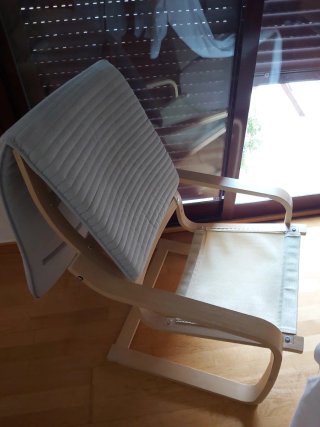 Asiento y funda Ikea beige