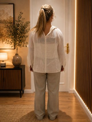 Blusa MNG Blanca Talla S/36