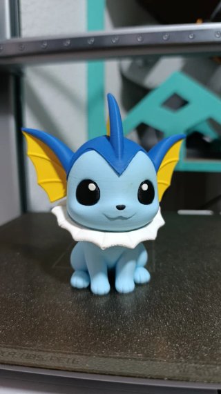Figura Vaporeon Impresión 3D