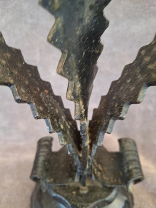Candelabro forja 3 velas.