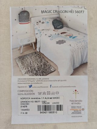 Funda nórdica reversible + cojín