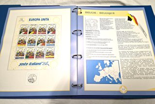Album francobolli Benvenuta Europa!