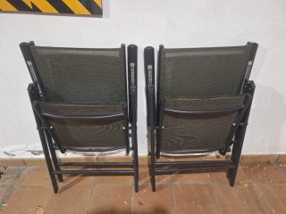 2 Sillas de Jardín Plegables