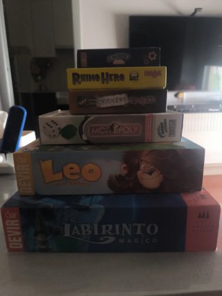 Lote 5 Juegos de Mesa: Leo, Monopoly, etc.