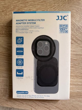 Adaptador magnético JJC para filtros de móvil