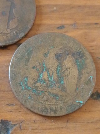Lote de 3 monedas antiguas