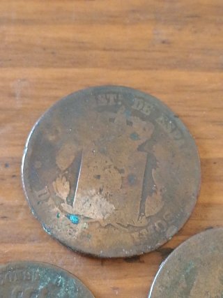 Lote de 3 monedas antiguas