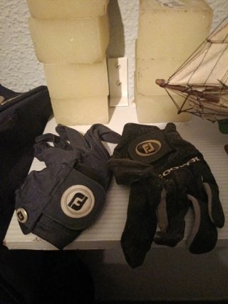 palos de golf con bolsa