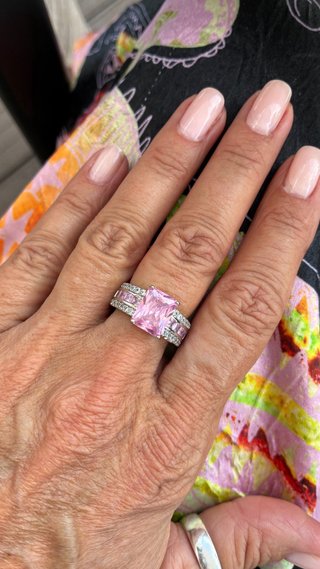 Anillos Bisutería Ajustables Rosa y Plata