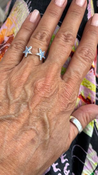 Anillos Bisutería Ajustables Rosa y Plata