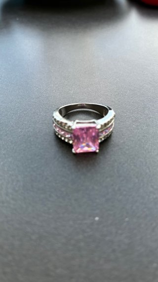Anillos Bisutería Ajustables Rosa y Plata