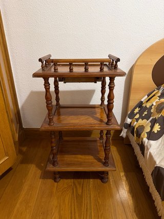 Mueble auxiliar madera 3 estantes