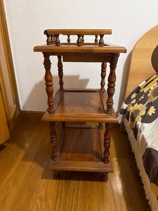 Mueble auxiliar madera 3 estantes