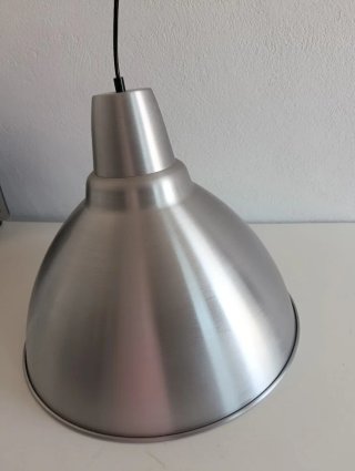 Lámpara colgante Ikea metal plateado 50cm