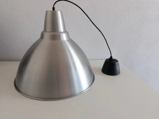 Lámpara colgante Ikea metal plateado 50cm