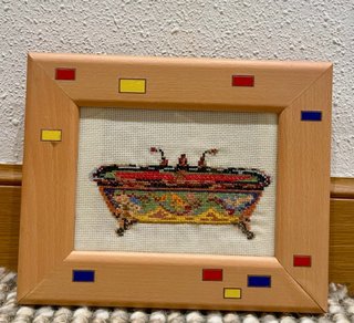 Cuadros punto de cruz: Bañeras