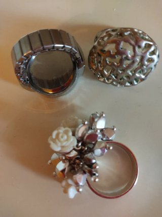 Lote 3 Anillos Bisutería