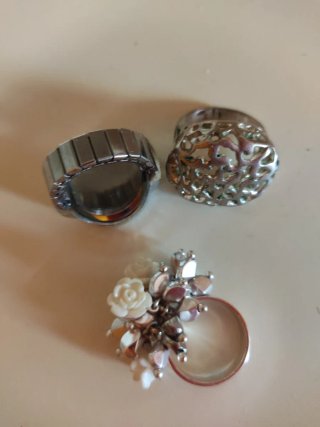 Lote 3 Anillos Bisutería