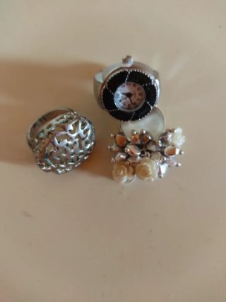 Lote 3 Anillos Bisutería