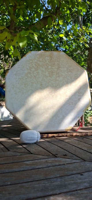 Tambor chamánico piel de cabra 48cm