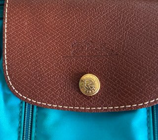 Bolso Longchamp Azul y Marrón