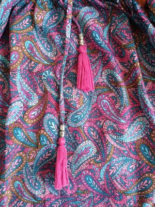 Vestido largo estampado