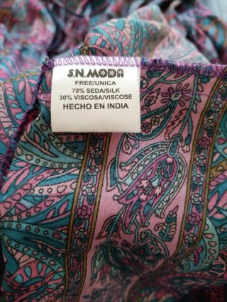 Vestido largo estampado