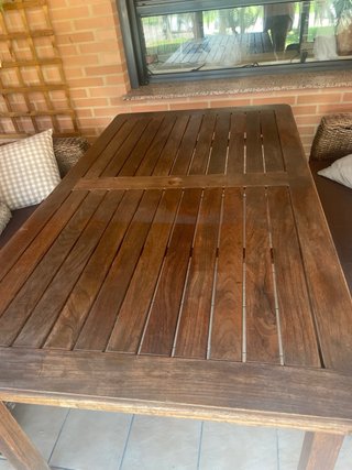 Mesa de terraza de teca