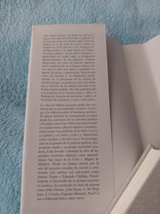 El fulgor: Antología de JA Valente (1953-2000)