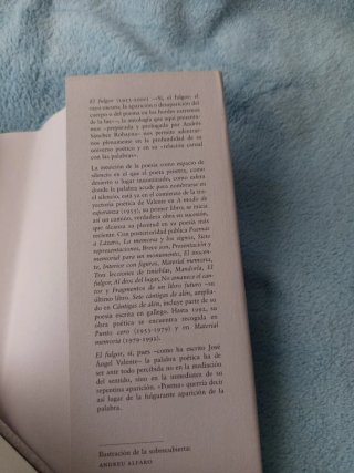 El fulgor: Antología de JA Valente (1953-2000)