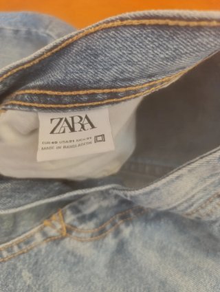 Vaquero corto hombre azul