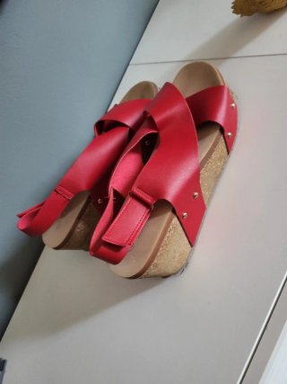 Sandalias plataforma rojas