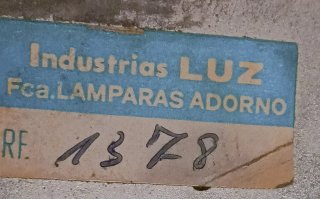 Lámpara Retro Vintage Años 60/70 30cm